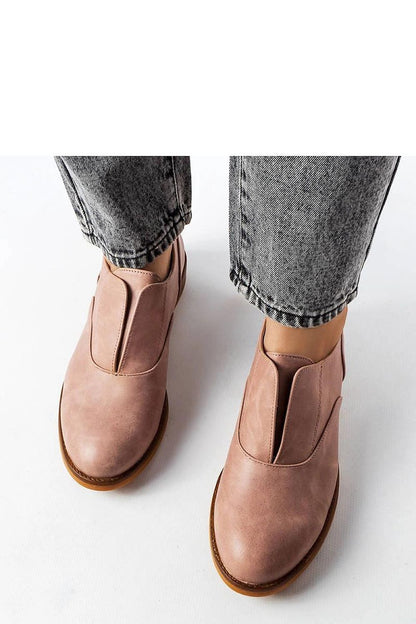   Różowe półbuty z ekoskóry Burdett - Solea 