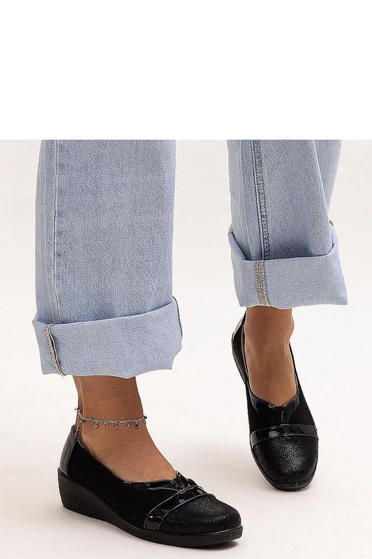   Czarne półbuty na koturnie Sundown - Solea 