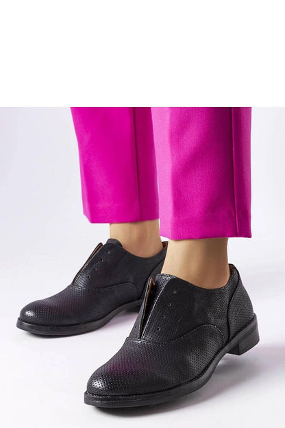   Czarne półbuty perforowane Kairaouani - Solea 