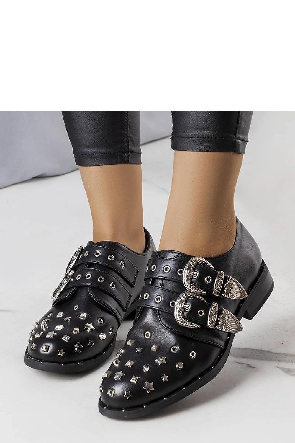   Czarne półbuty Boisi - Solea 