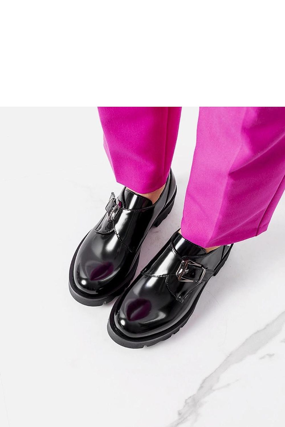   Czarne półbuty Lens - Solea 