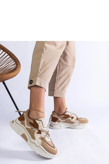   Brązowe sneakersy zdobione cyrkoniowym sznurkiem Valdeza - Solea 