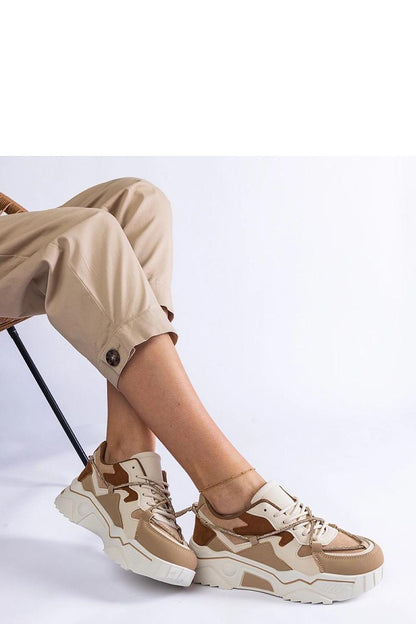   Brązowe sneakersy zdobione cyrkoniowym sznurkiem Valdeza - Solea 