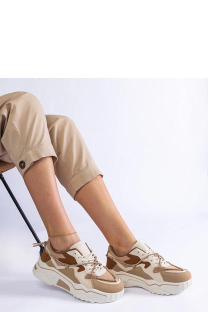   Brązowe sneakersy zdobione cyrkoniowym sznurkiem Valdeza - Solea 