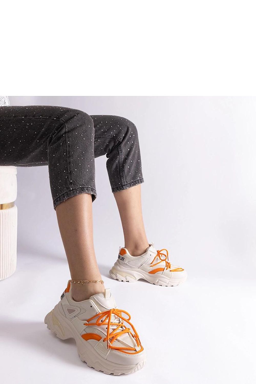   Beżowe sneakersy sportowe Sulamita - Solea 