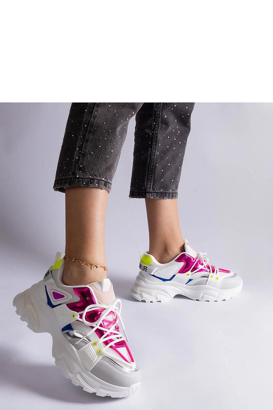   Biało-rózowe sneakersy sportowe Sulamita - Solea 
