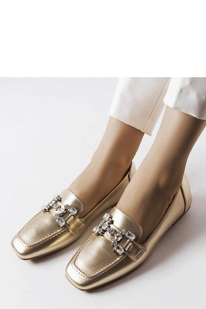   Złote mokasyny z cyrkoniami Marechal - Solea 