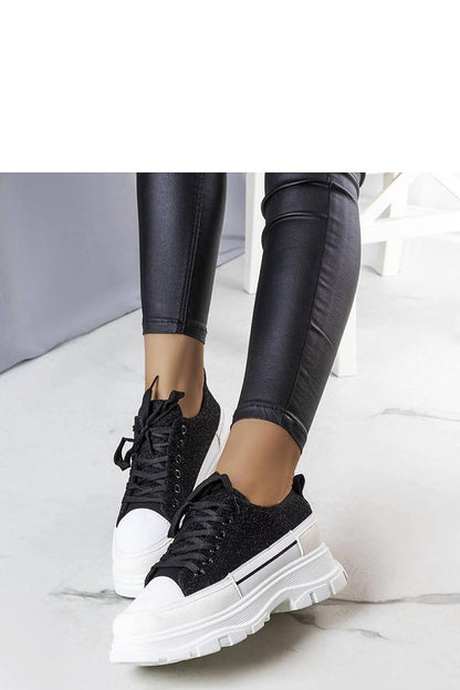   Czarne trampki na wysokiej podeszwie Callani - Solea 