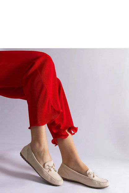   Beżowe mokasyny z kokardką Treja - Solea 