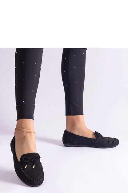  Czarne mokasyny z kokardką Treja - Solea 