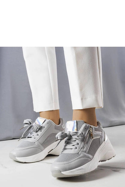   Szare sneakersy na koturnie Stacey - Solea 