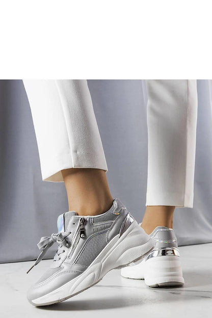   Szare sneakersy na koturnie Stacey - Solea 