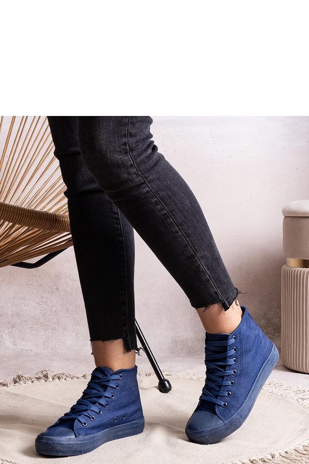   Jeansowe wysokie trampki Rafife - Solea 