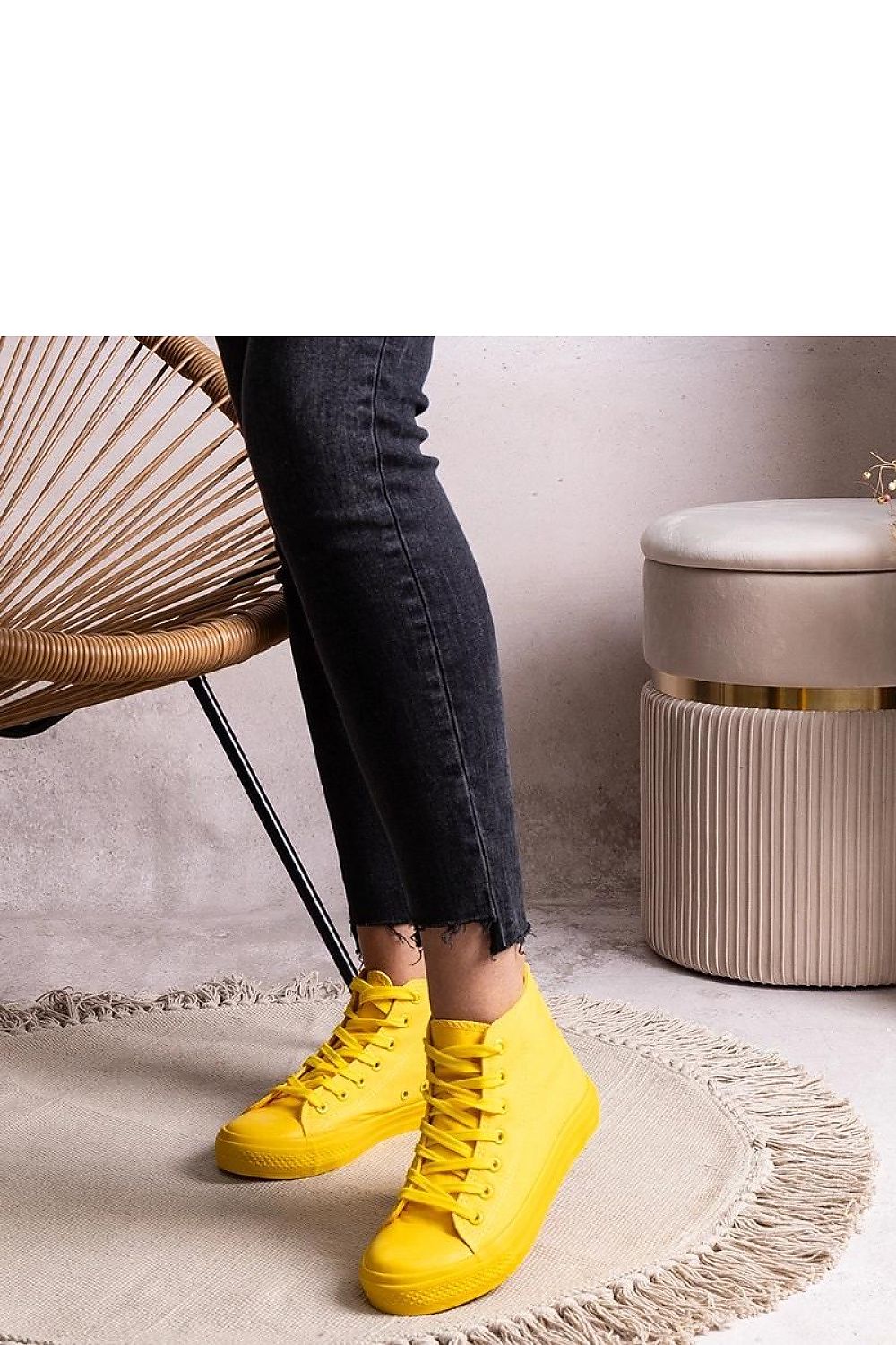   Żółte wysokie trampki Rafife - Solea 