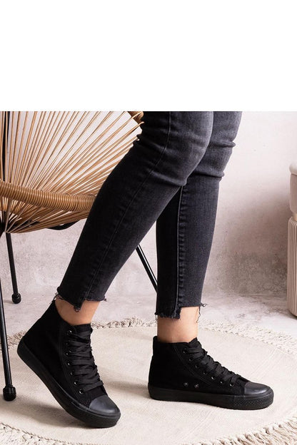   Czarne wysokie trampki Rafife - Solea 