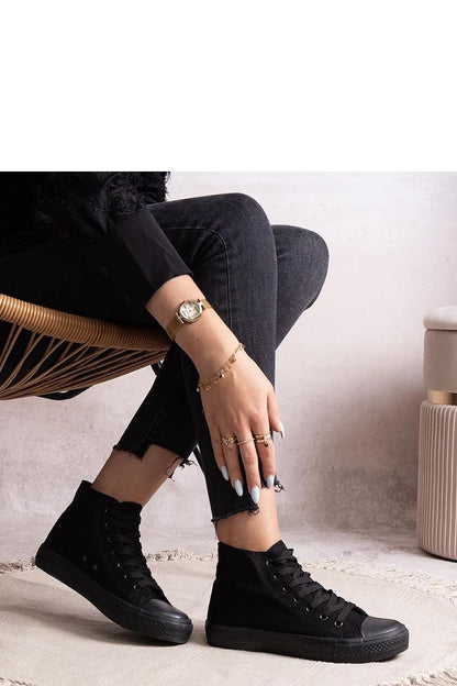   Czarne wysokie trampki Rafife - Solea 