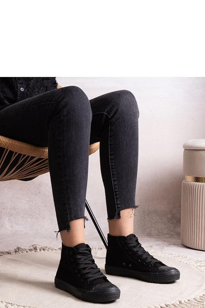   Czarne wysokie trampki Rafife - Solea 