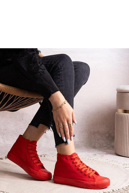   Czerwone wysokie trampki Rafife - Solea 