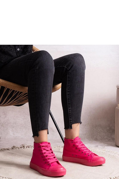   Ciemnoróżowe wysokie trampki Rafife - Solea 