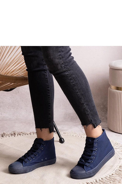   Granatowe wysokie trampki Rafife - Solea 