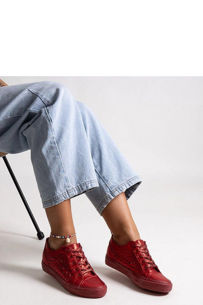   Czerwone ażurowe trampki Safune - Solea 