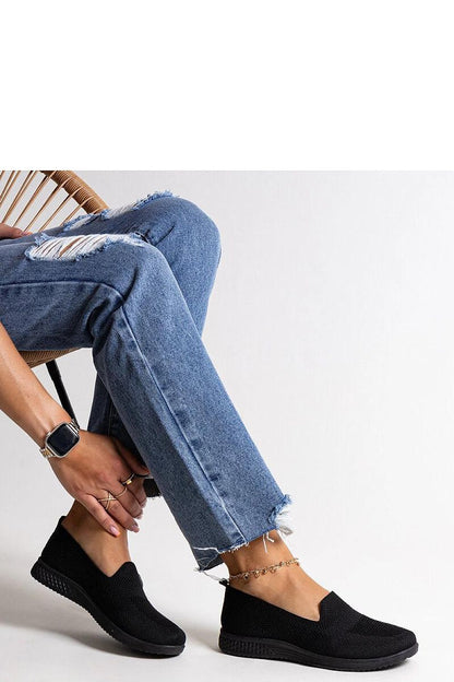   Czarne wsuwane tenisówki Abadly - Solea 