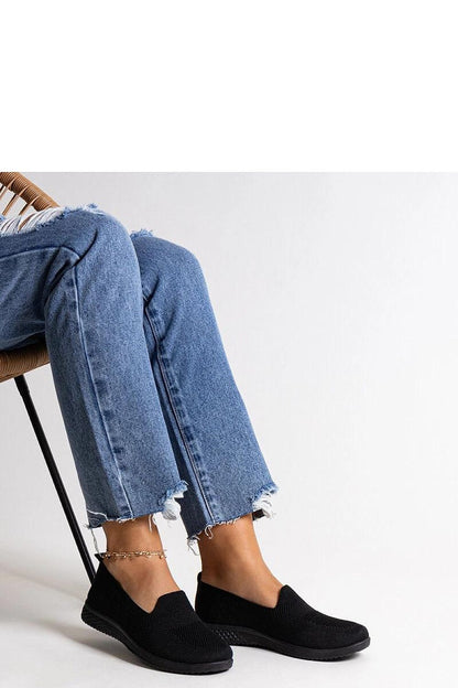   Czarne wsuwane tenisówki Abadly - Solea 