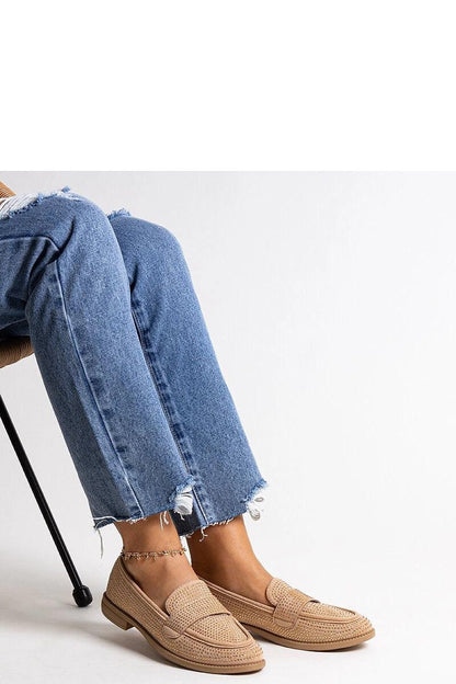   Brązowe mokasyny  w cyrkonie Mogha - Solea 