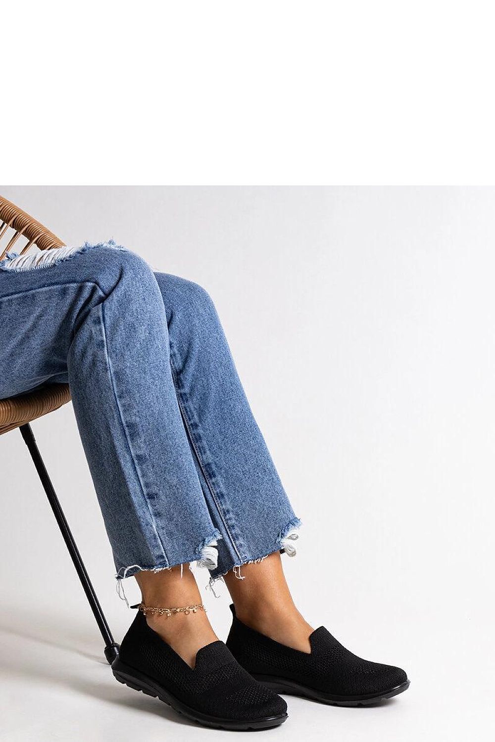   Czarne tenisówki na piankowej podeszwie Rahima - Solea 