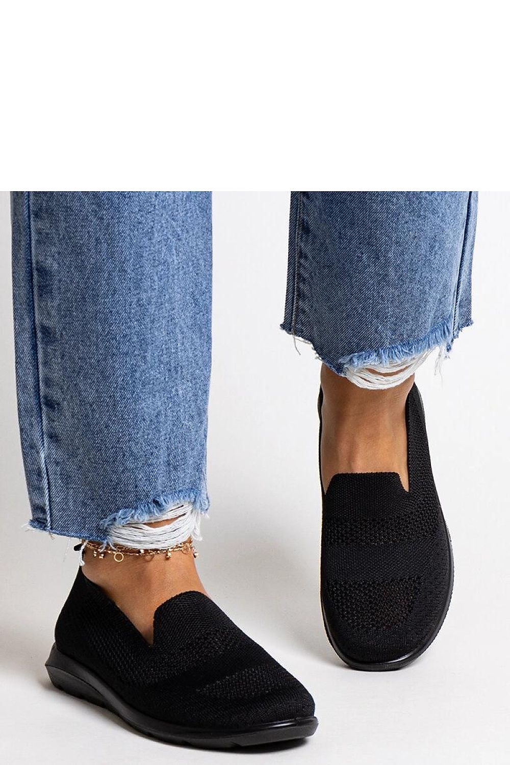   Czarne tenisówki na piankowej podeszwie Rahima - Solea 