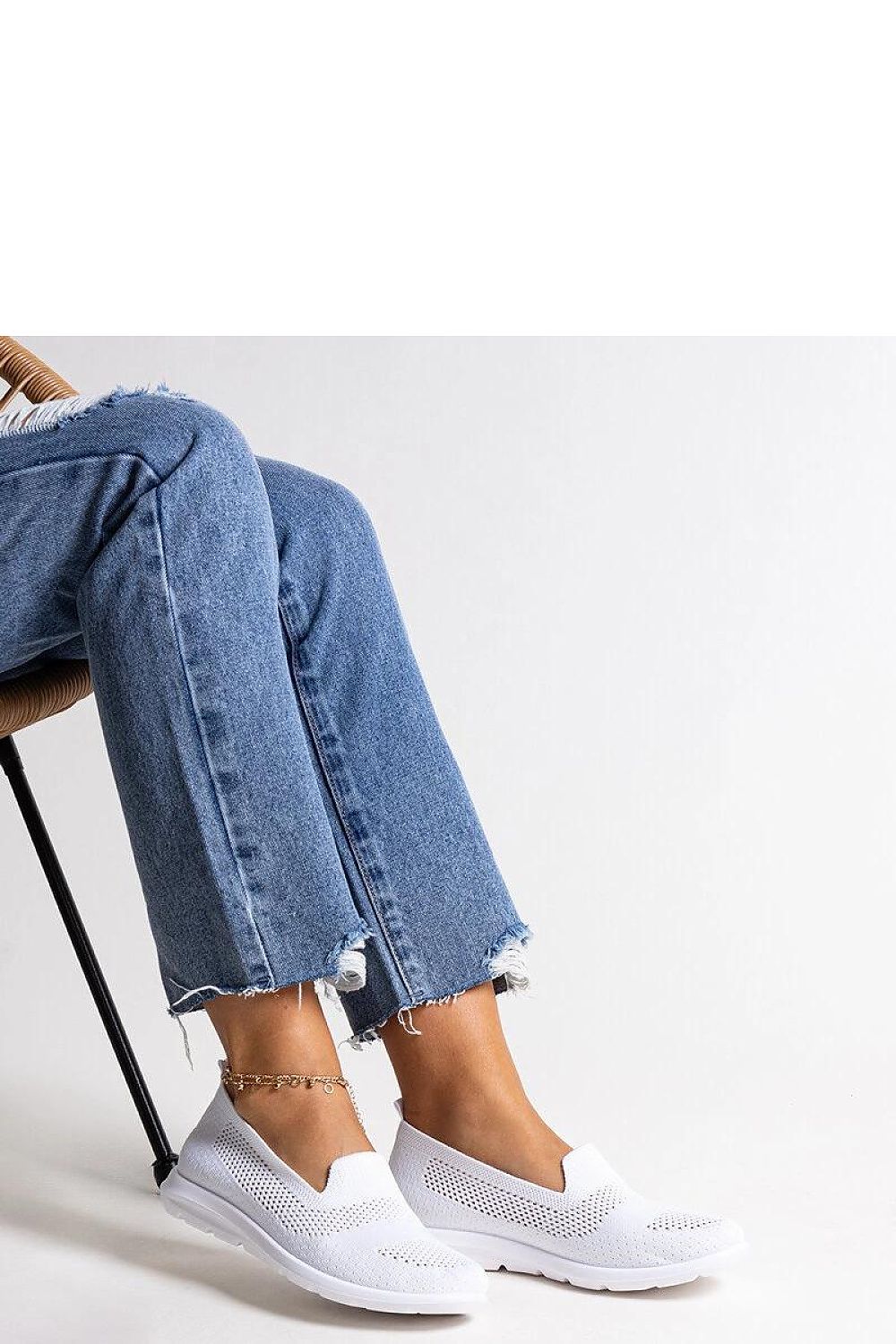   Białe tenisówki na piankowej podeszwie Rahima - Solea 