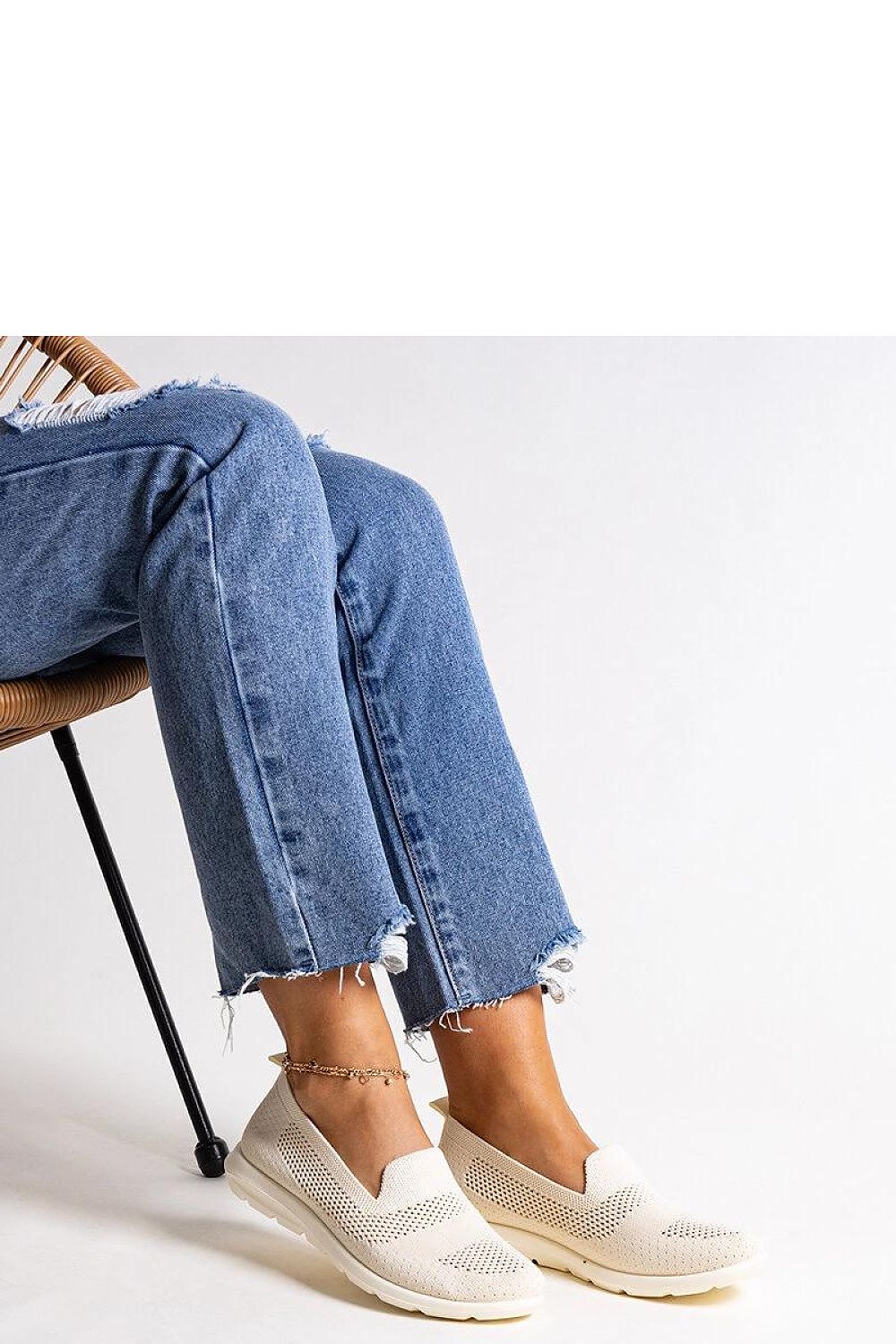   Beżowe tenisówki na piankowej podeszwie Rahima - Solea 