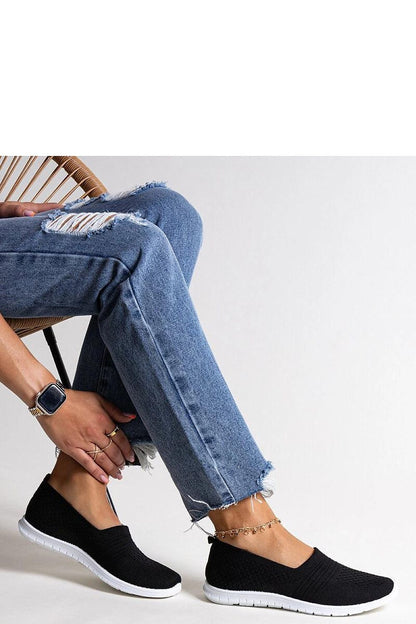   Czarne wsuwane tenisówki Shalha - Solea 