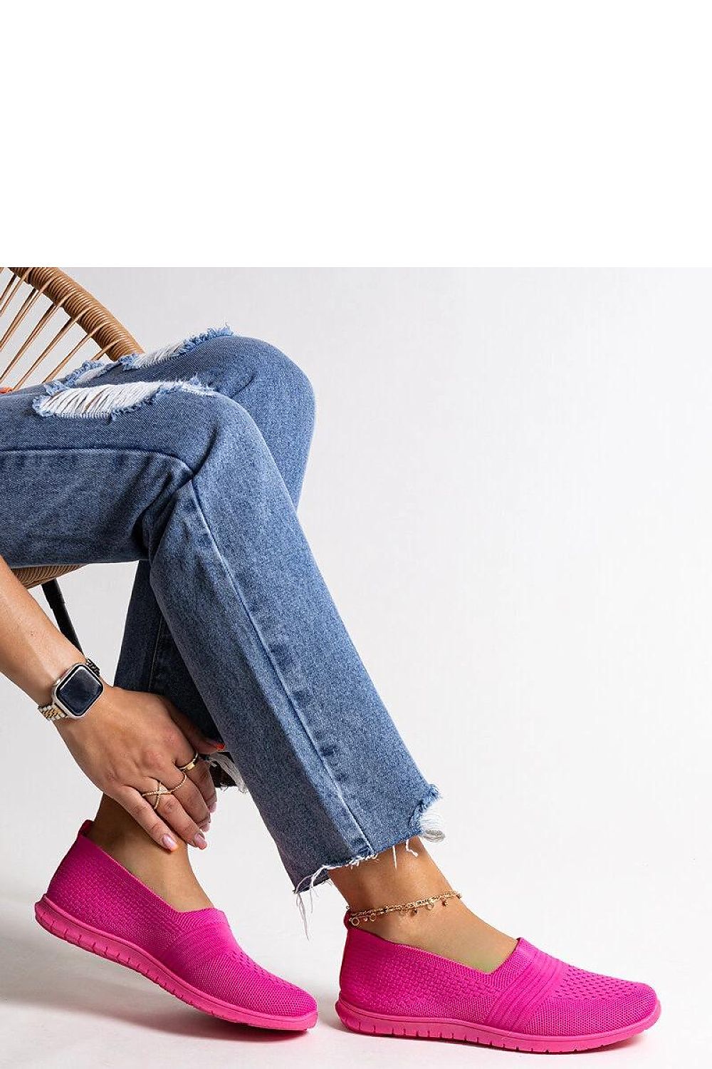   Ciemnoróżowe wsuwane tenisówki Shalha - Solea 