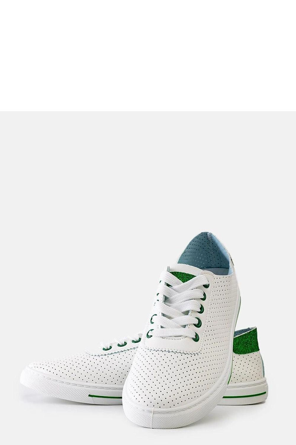   Białe perforowane sneakersy Ruala - Solea 