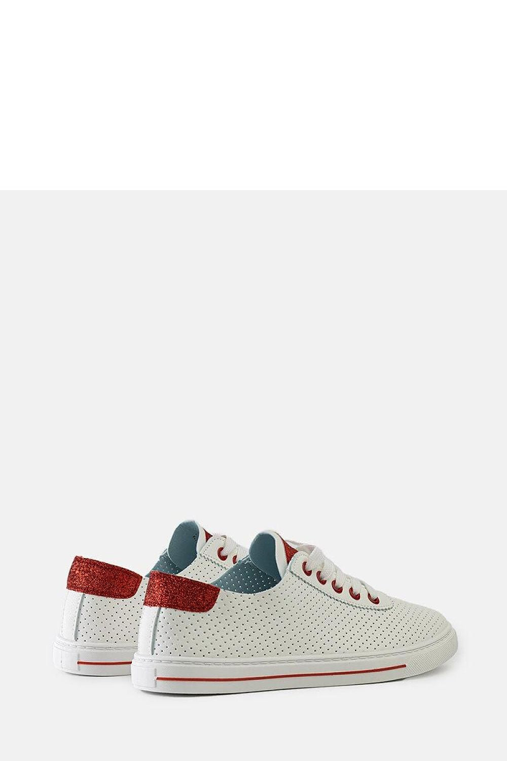   Białe perforowane sneakersy Ruala - Solea 