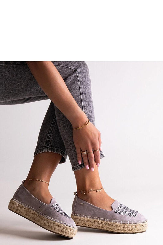   Szare espadryle Big Star JJ274890 - Solea 