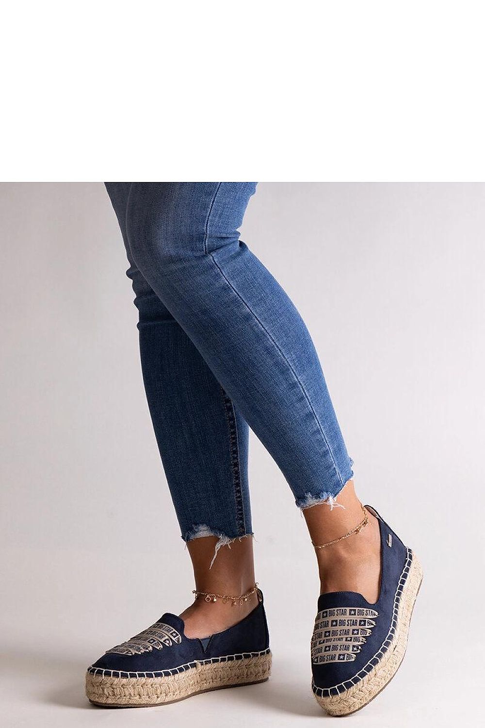   Granatowe espadryle Big Star JJ274889 - Solea 