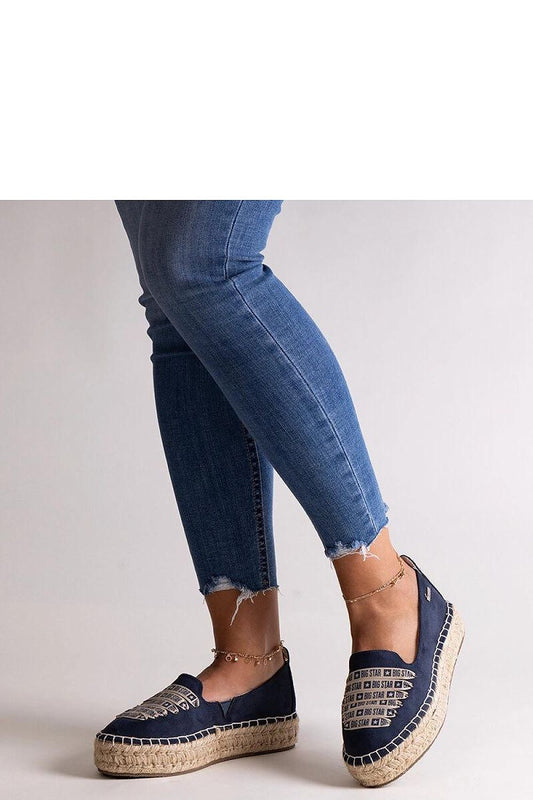   Granatowe espadryle Big Star JJ274889 - Solea 