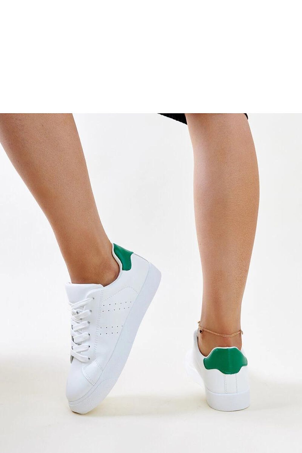   Biało-zielone sneakersy Akila - Solea 