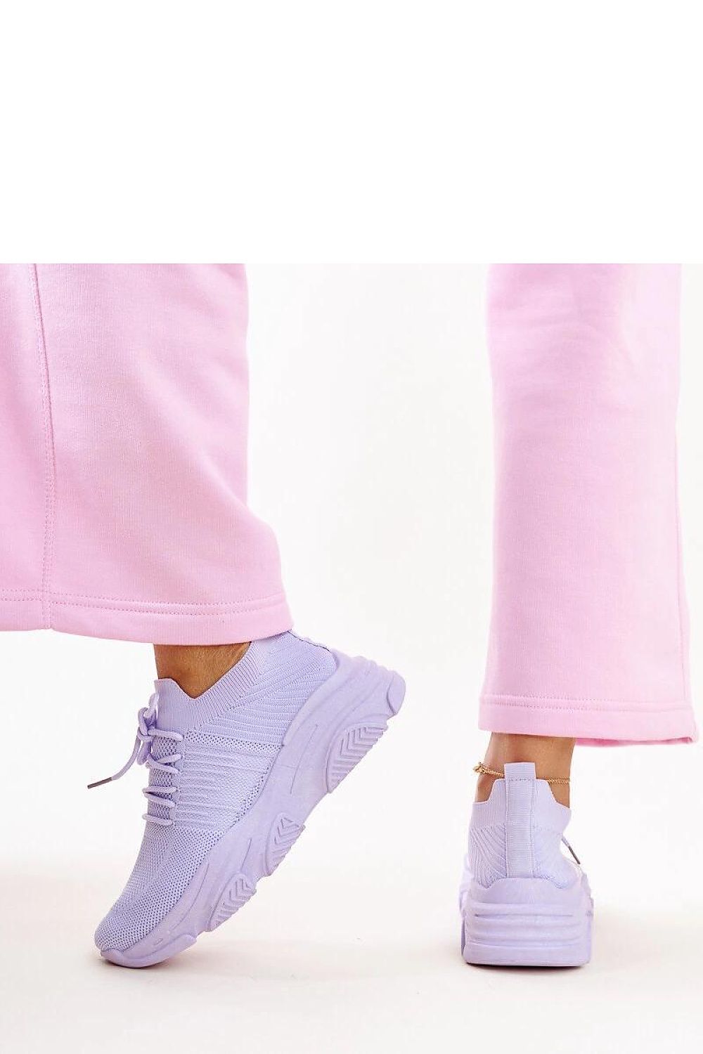   Fioletowe sneakersy na masywnej podeszwie Kassi - Solea 