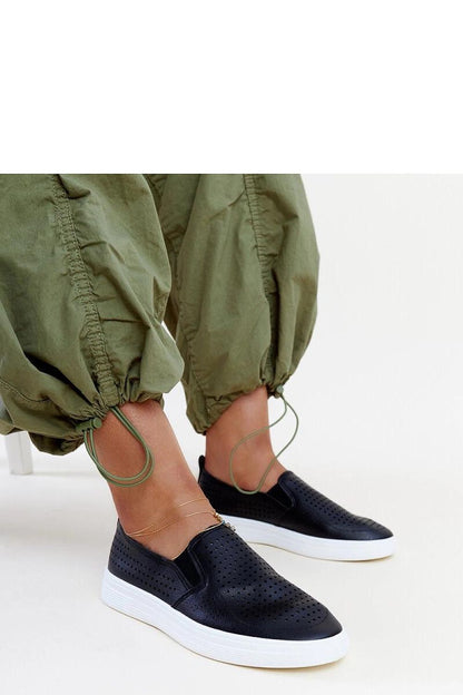   Czarne ażurowe wsuwane tenisówki Dafina - Solea 