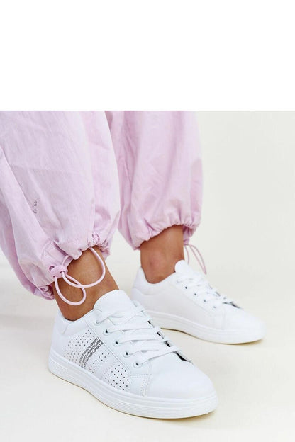   Białe sneakersy eko skóra Berdine - Solea 