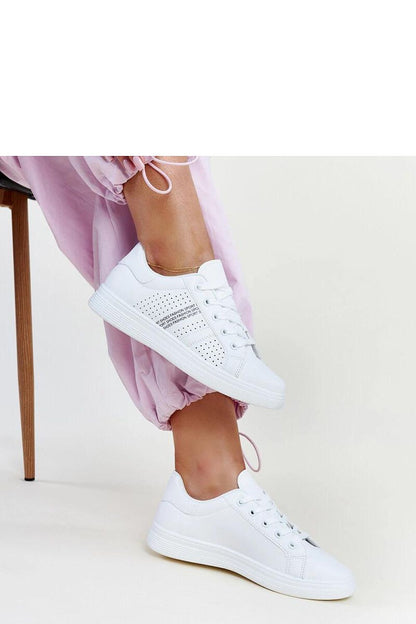   Białe sneakersy eko skóra Berdine - Solea 