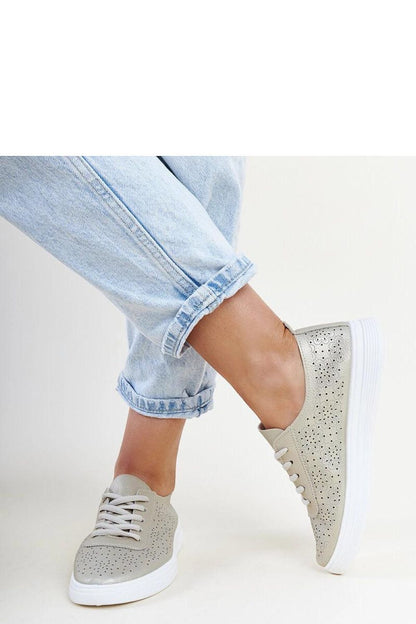   Złote tenisówki eko skóra Whitley - Solea 