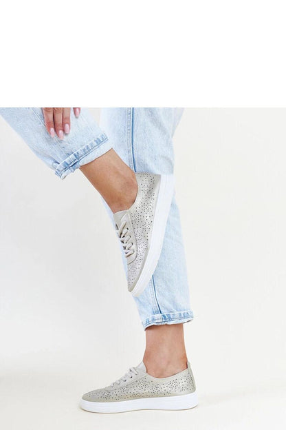   Złote tenisówki eko skóra Whitley - Solea 