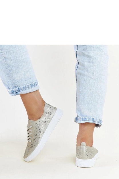   Złote tenisówki eko skóra Whitley - Solea 