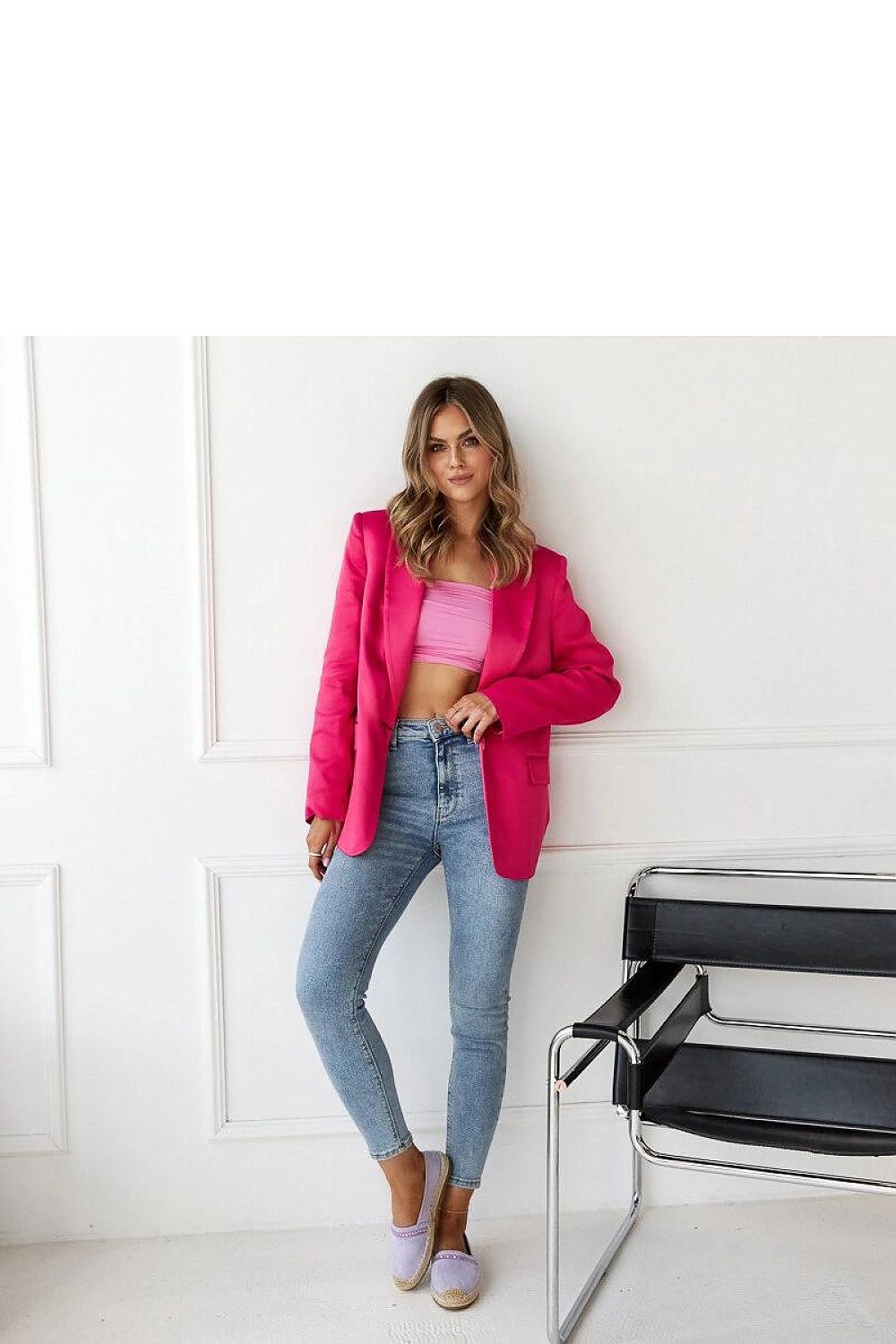   Fioletowe espadryle z cyrkoniami Abia - Solea 