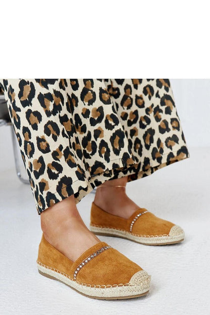   Brązowe espadryle z cyrkoniami Abia - Solea 