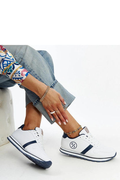   Biało-granatowe sneakersy damskie CROSS JEANS - Solea 